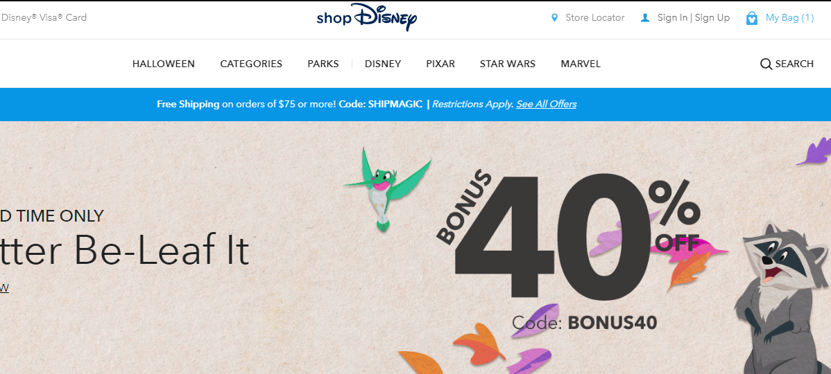 shopDisney Coupons